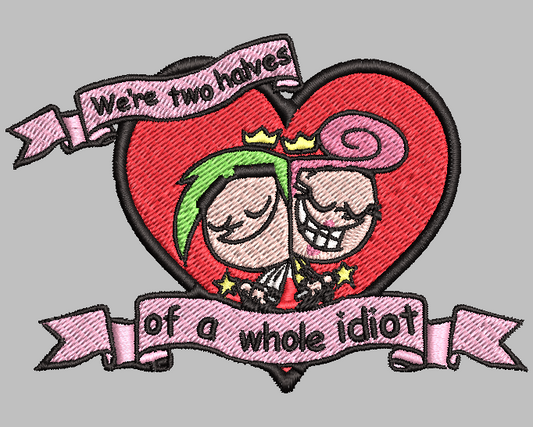 Cosmo n Wanda Two Halves of a Whole Idiot Patch